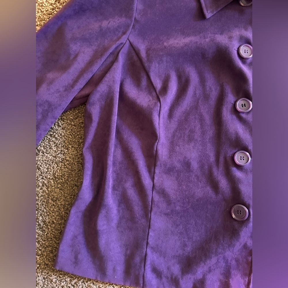 Briggs New York purple plum button up jacket size XL - Picture 2 of 6
